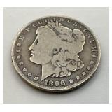 1896 O US Morgan silver dollar