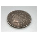 1880 US Morgan silver dollar