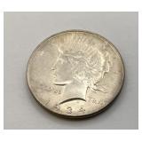 1934 US Silver Peace Dollar