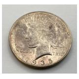 1935 S US Silver Peace Dollar