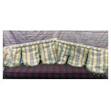 Pair custom made draperies