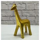 SHINEY GOLD GIRAFFE FIGURE