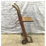 Antique Hand truck converted table