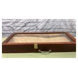 Old table top display case