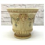 Antique WELLER  pottery SATYR FIGURAL  JARDINIERE