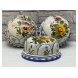 3 VTG ceramic Jello molds 6.5