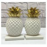 VTG pineapple book ends 8