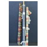 3 partial bolts of fabric