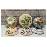 6 PRETTY CERAMIC JELLO MOLDS
