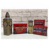 ENGLISH TEA  AND CANDY TINS