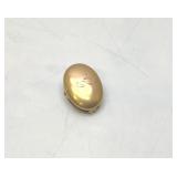 10 K yellow gold engraved clip 1.77 g