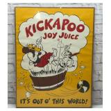 VTG 1965 KICKAPOO JOY JUICE POSTER NUGRAPE