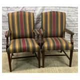 2 upholstered armchairs 38