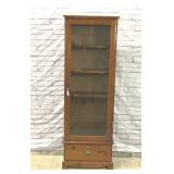 WOOD STORE DISPLAY CABINET WITH LOCKS