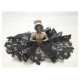 Antique German bisque half doll