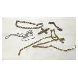 Sterling pendant, bracelets, necklaces 21.62g