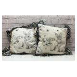 Easter Bunny, throw pillows 15 x 15