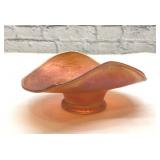 Early Fenton, carnival holly berry bowl