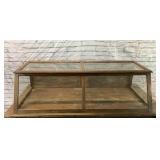 Antique store counter display cabinet