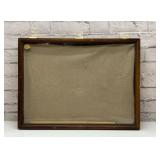 Walnut glass display case 24 x 18