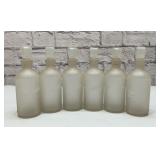 6 VTG LAVORIS PHARMACY BOTTLES WITH STOPPERS