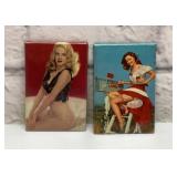 2 pinup, girls pocket mirrors 3