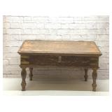 Amazing Antique military field desk with brass