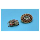 VTG micro, mosaic, brooch, bracelet link