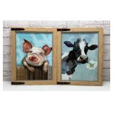 CUTE COW AMD PIG ARTWORK