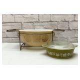 Pyrexx hex signs lg bowl, Crazy Daisy casserole