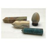 3 crystal towers &. Egg