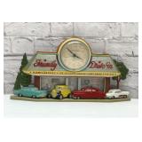 Friendly drive in clock sign