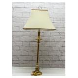 Brass candlestick lamp 32 inches