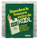 NOS Kool cigarettes metal sign