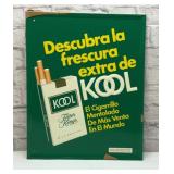 KOOL CIGARETTE METAL SIGN, SPANISH