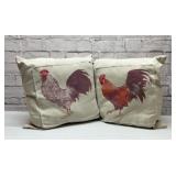 2 ROOSTER PILLOWS 16ï¿½ï¿½