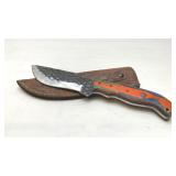 Custom made knife with sheath 9ï¿½ï¿½
