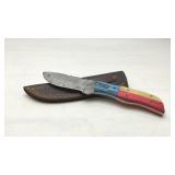 Custom made patriotic knife with sheath 8ï¿½ï¿½