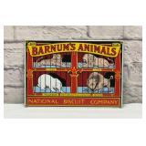BARNUMï¿½S ANIMALS BISCUIT SIGN PORCELAIN