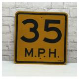 35 MPH STREET SIGN 18ï¿½ï¿½