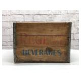 Regent beverages antique wood crate