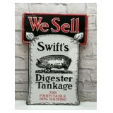 SWIFTS DIFESTER TANKAGE METAL SIGN