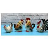VTG rooster, salt and pepper shakers