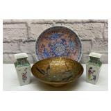 Asian tableware, bowls, small vases