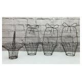 4 VTG WIRE BASKETS 15ï¿½ï¿½