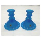 1960ï¿½s WESTMORELAND DORIC LACE CANDLESTICKS