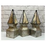 3 Garden mirrored obelisks 16ï¿½ï¿½