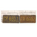 1951, 55 NC LICENSE PLATES