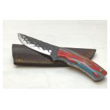 Custom made knife with sheath 8ï¿½ï¿½