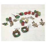 Assorted Christmas earrings